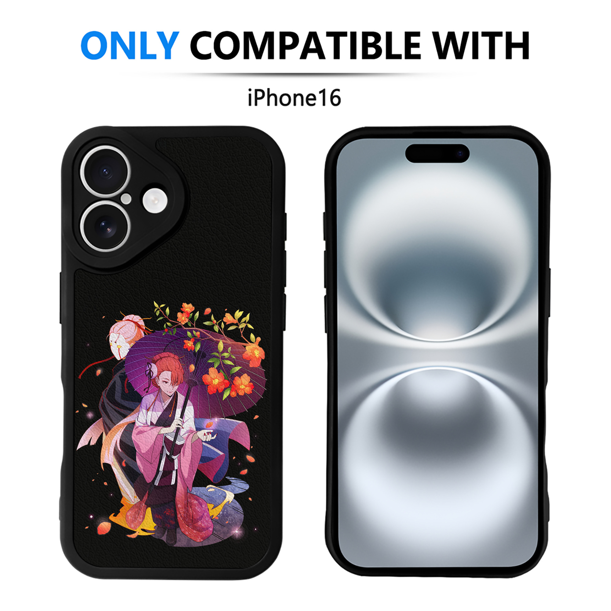 （画像用） 文豪ストレイドッグス Bungo Stray Dogs 【iPhone 16シリーズ対応】シリコンスマホケース（レザー調） 材質：シリコン